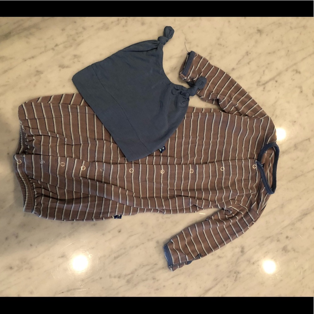 Kickee pants coverall/gown
